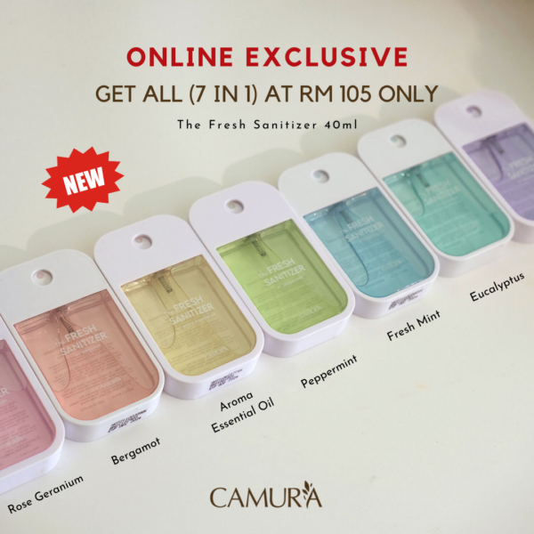 (7pcs) The Fresh Sanitizer 40ml (All in 1) + FREE 2 Covers